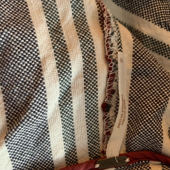 EUC Free People Striped Crop Pants, Size 10 - Picture 3 of 3